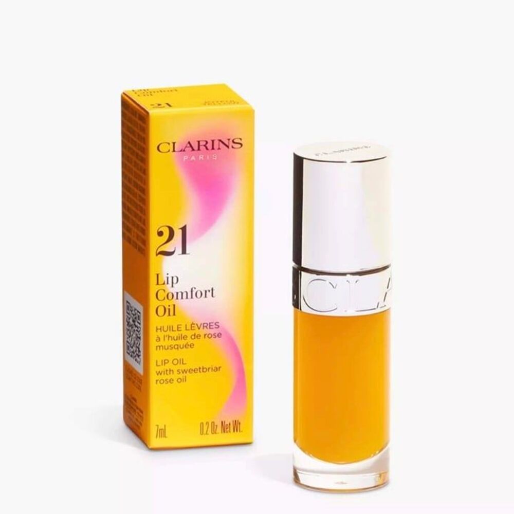 Clarins: Joyful Yellow Lip Comfort Oil (Shade 21) - Picture 2 of 6